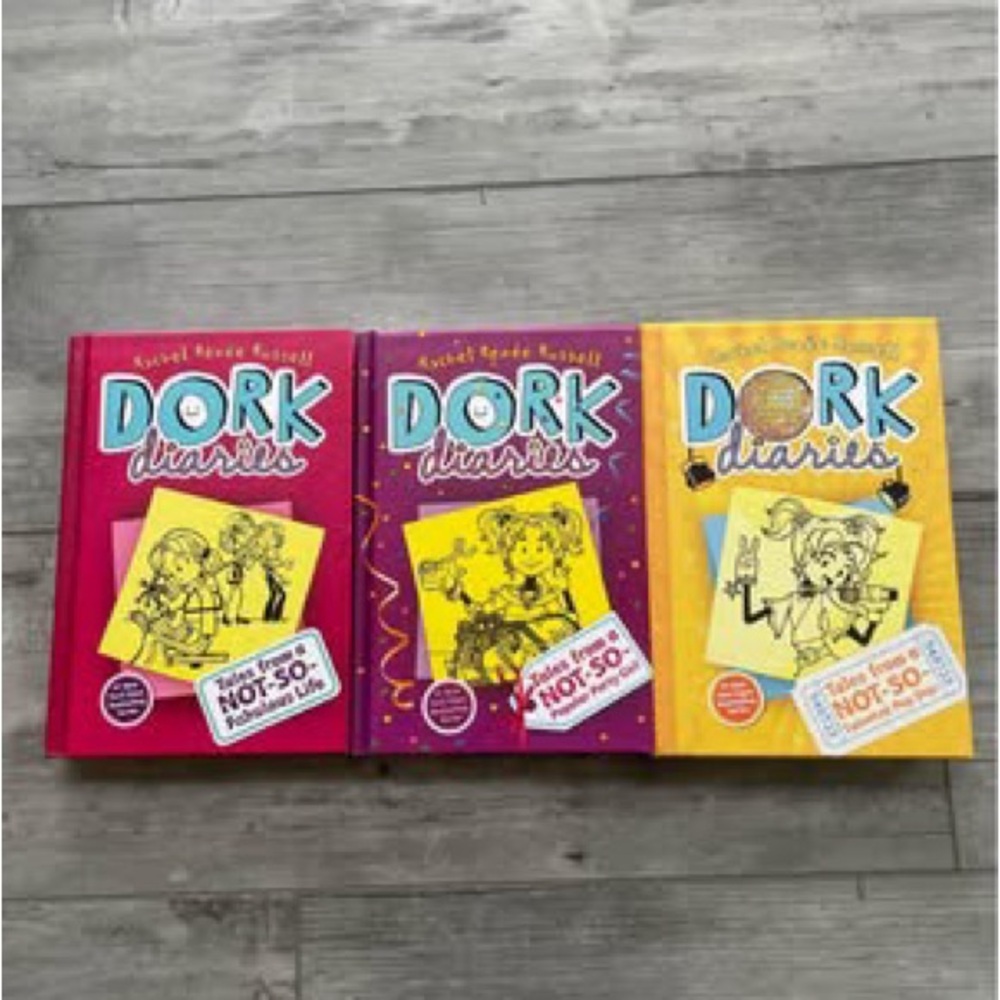 Dork Diaries Books 1–3 Hardcover Set by Rachel Renée Russell | Great Condition